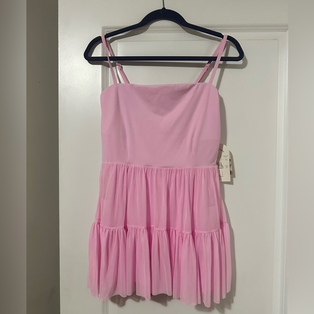 Pink tutu activewear dress